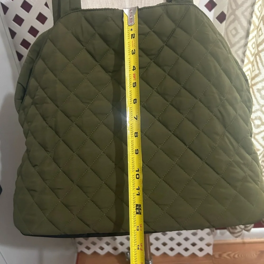 pet carrier Olive Quilted Fabric New with out tag